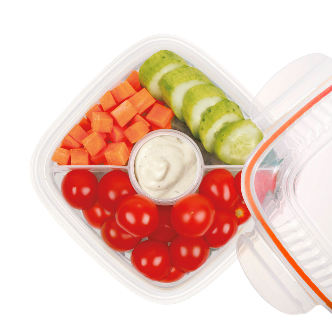 Salade lunchbox met tray 950 ml - Afbeelding 2
