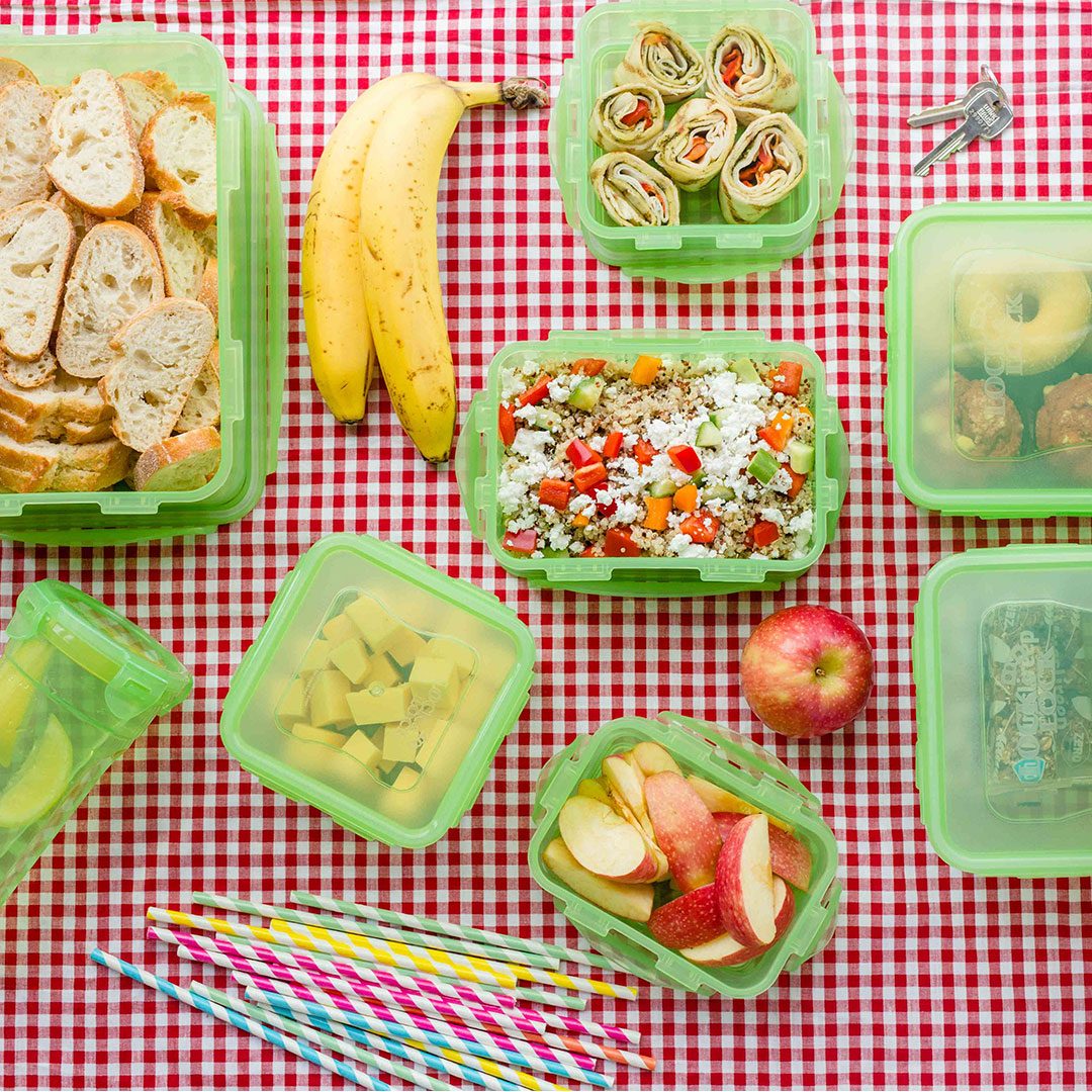 Vershoudbakjes set 8-delig groen