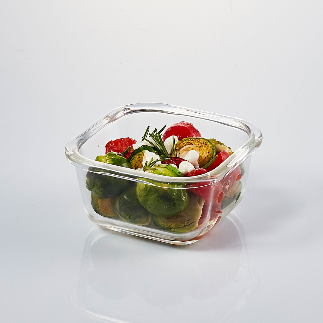 glazen-ovenschaal-deksel-300-ml-vierkant