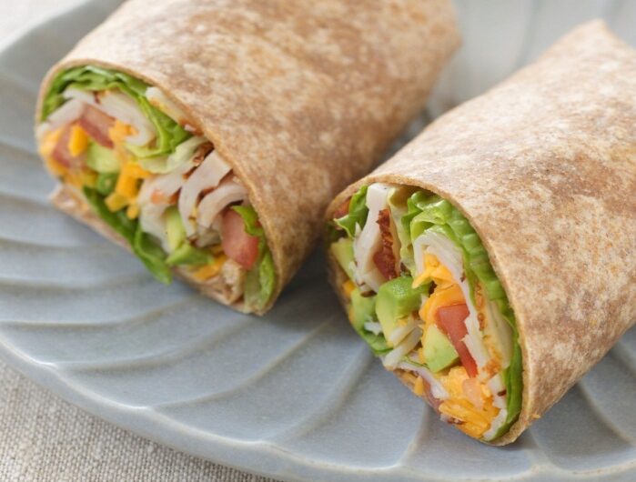 kalkoen wraps met avocado