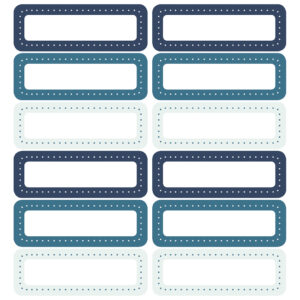 Stickervel blauw - 12 stickers