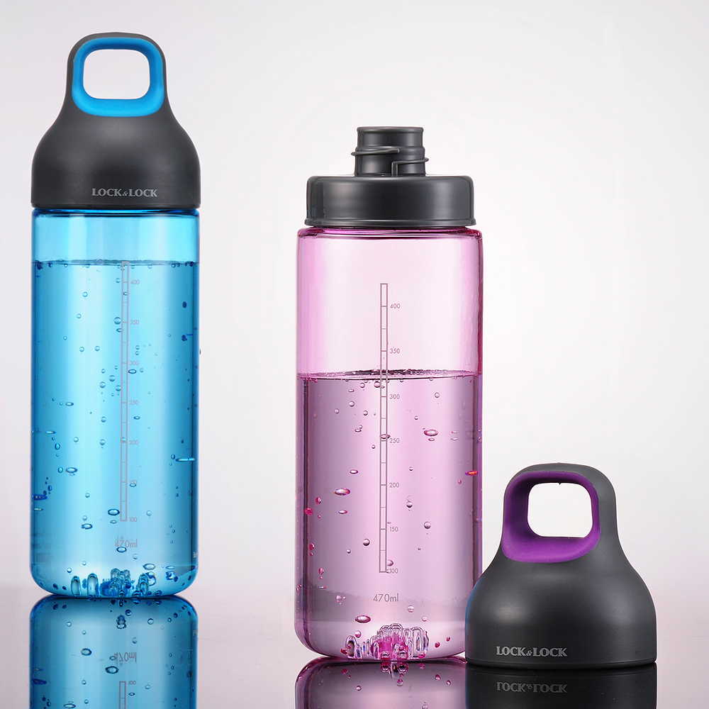 Waterfles Twotone roze van luxe Tritan 470ml