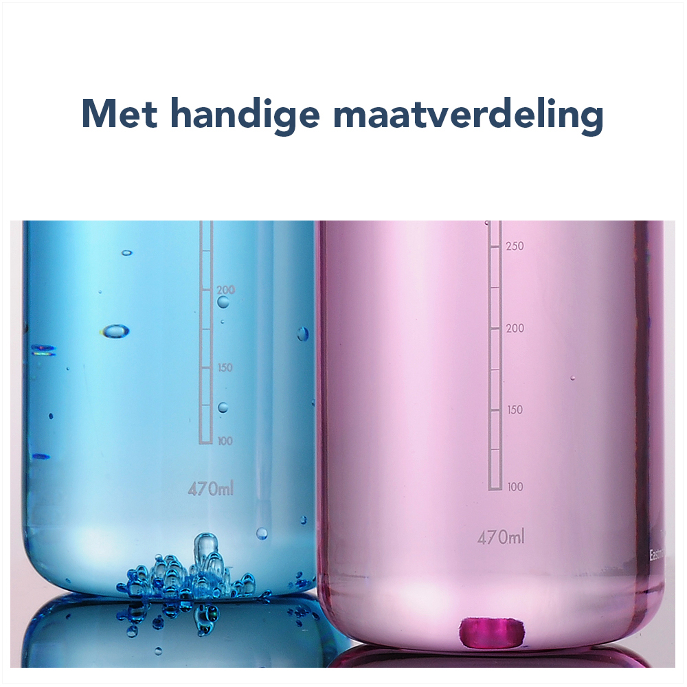 Waterfles Twotone roze van luxe Tritan 470ml