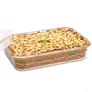 Glazen ovenschaal met deksel 3.6 liter