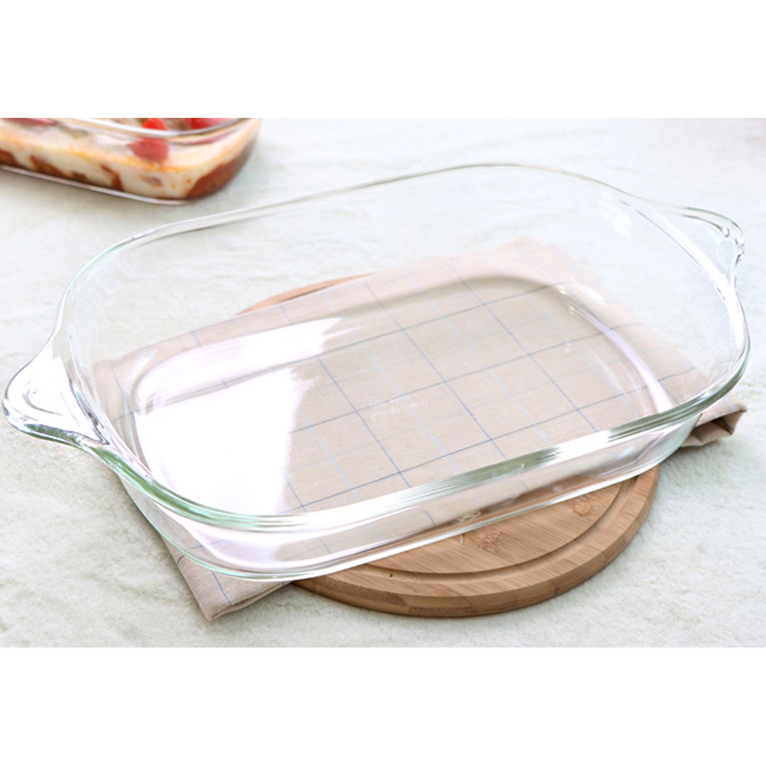 Glazen ovenschaal met handgreep 4.4 L