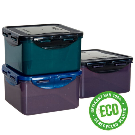 ECO vershoudbakjes 1,2 liter vierkant