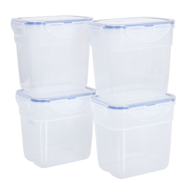 voordeelverpakking stapelbare vershoudbakjes 1 liter