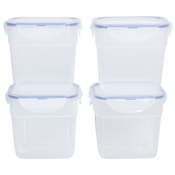 voordeelverpakking stapelbare vershoudbakjes 1 liter