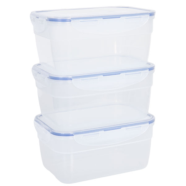 voordeelverpakking stapelbare vershoudbakjes 1,8 liter