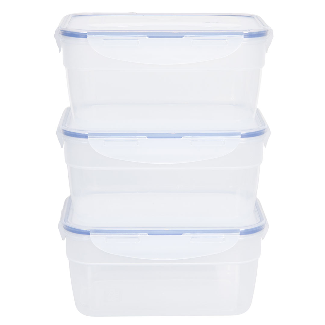 voordeelverpakking stapelbare vershoudbakjes 1,8 liter