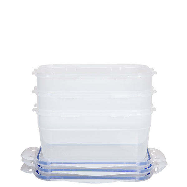 voordeelverpakking stapelbare vershoudbakjes 1,8 liter