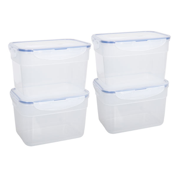 voordeelverpakking stapelbare vershoudbakjes 2,4 liter