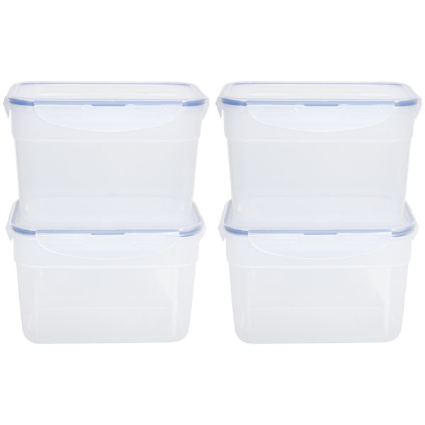 voordeelverpakking stapelbare vershoudbakjes 2,4 liter
