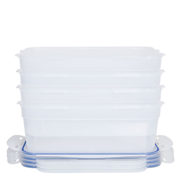 voordeelverpakking stapelbare vershoudbakjes 3 liter