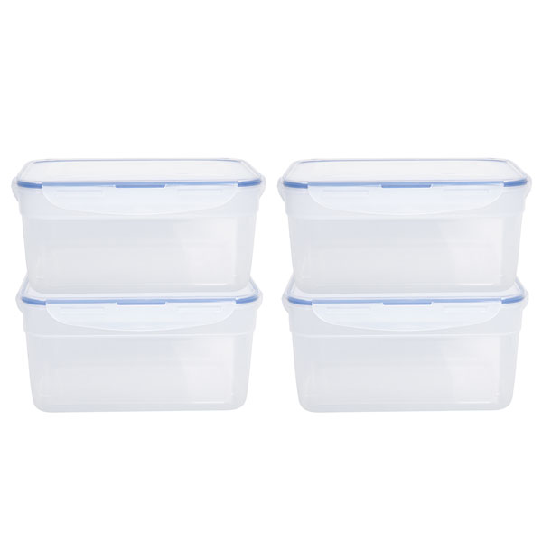 voordeelverpakking stapelbare vershoudbakjes 4,4 liter