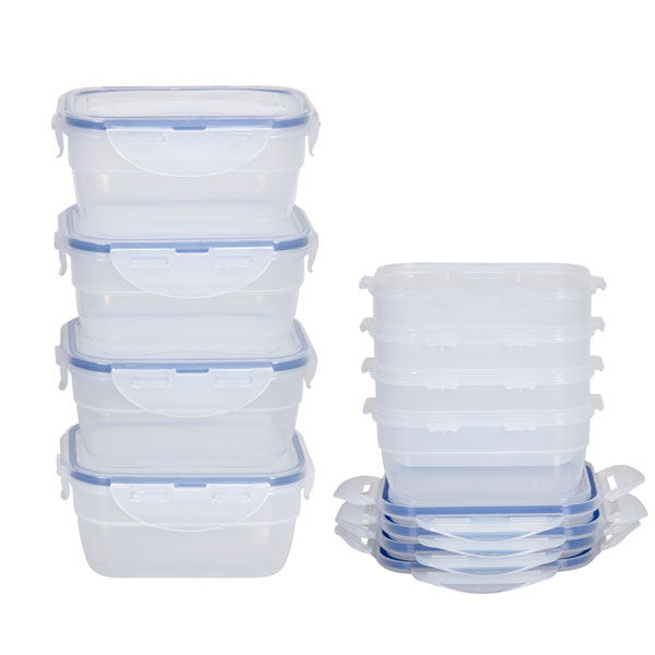 voordeelverpakking stapelbare vershoudbakjes 550 ml