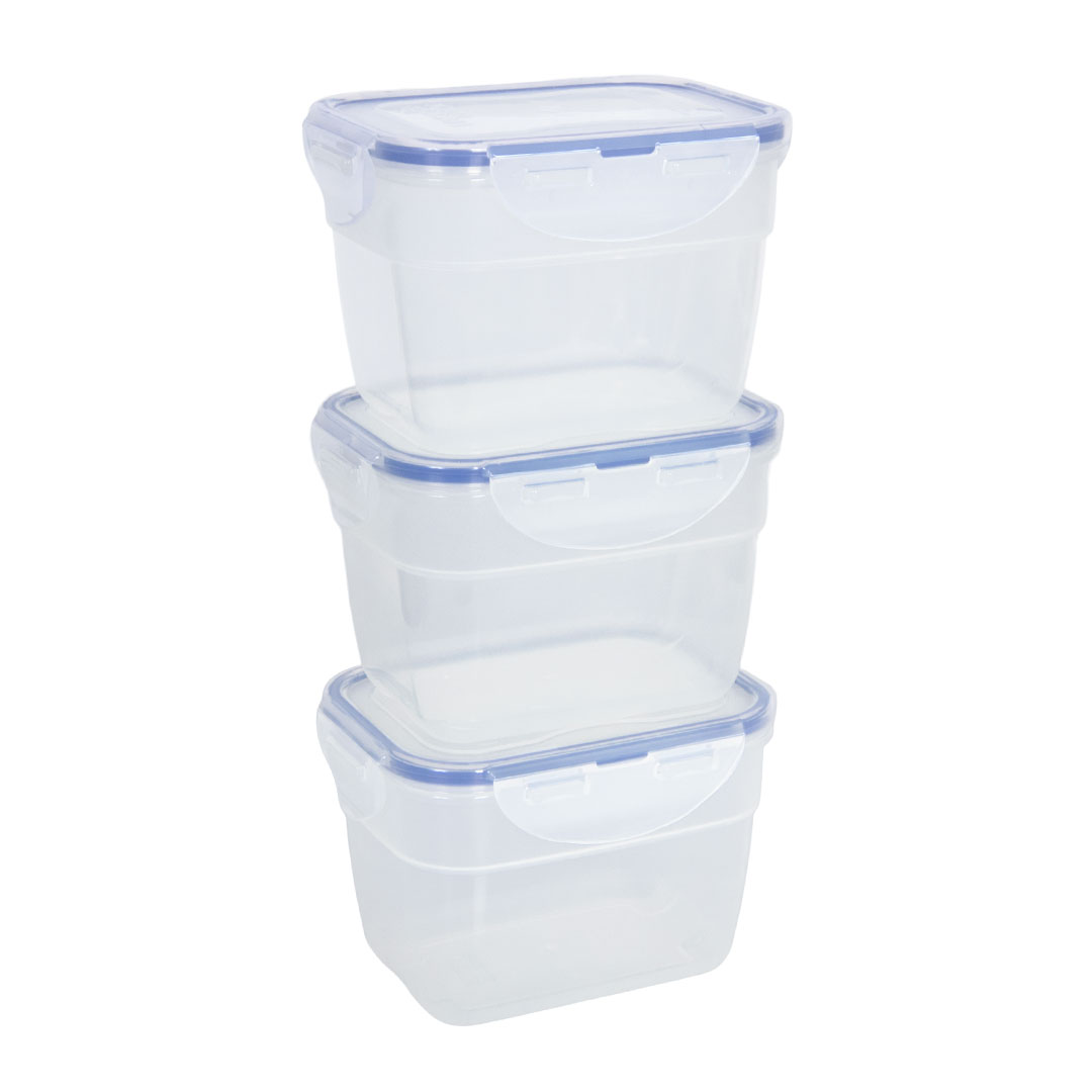 voordeelverpakking stapelbare vershoudbakjes 800 ml