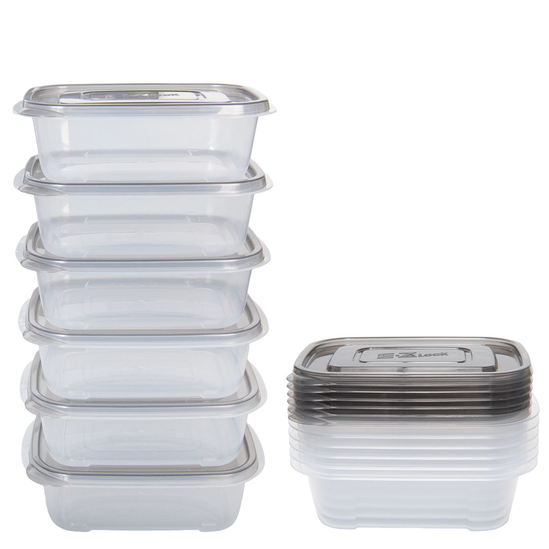 Meal prep bakjes 890 ml | 6 stuks - Afbeelding 4