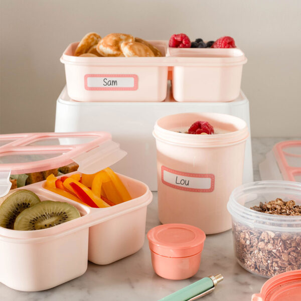 Lunch set roze