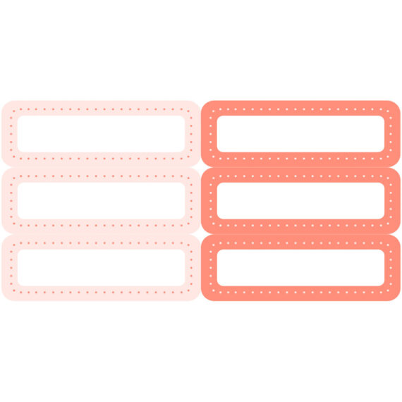 Stickervel Roze