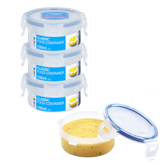 Ronde bewaarbakjes babyvoeding