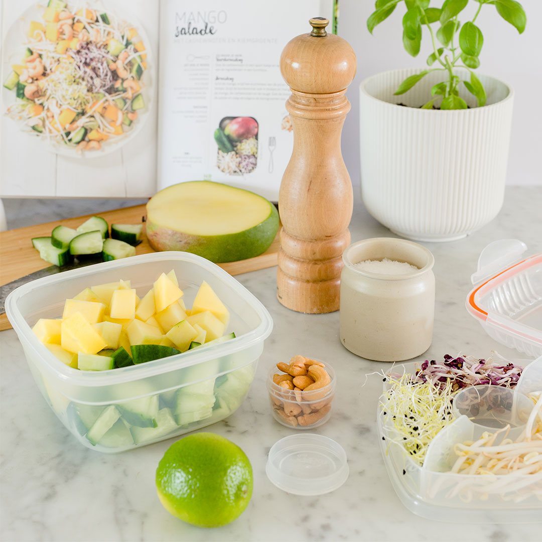 Salade lunchbox met tray 950 ml - Afbeelding 6