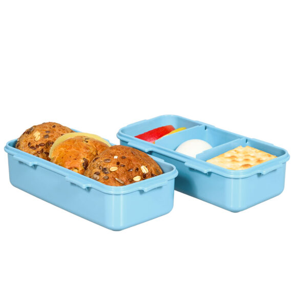 Kleine lunchboxen set blauw