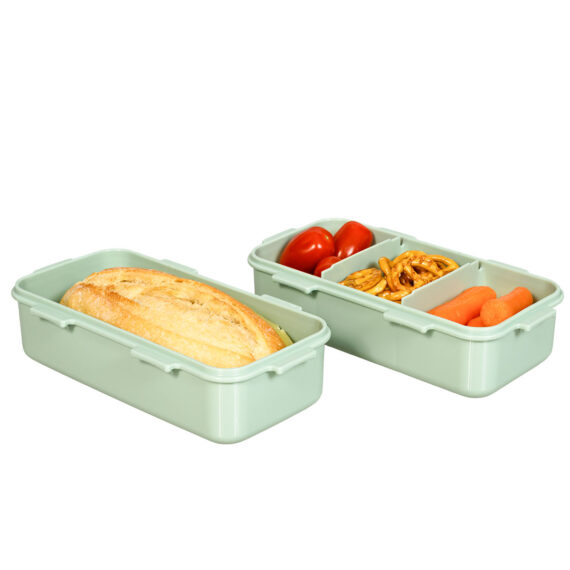 Kleine lunchboxen set groen