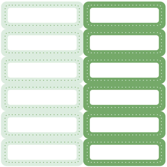 Stickervel groen 12 stuks