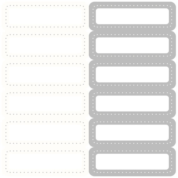 Stickervel wit 12 stickers