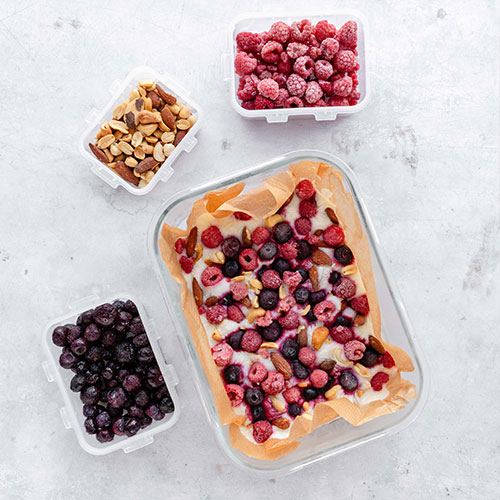 Recept Frozen Yoghurt Bark